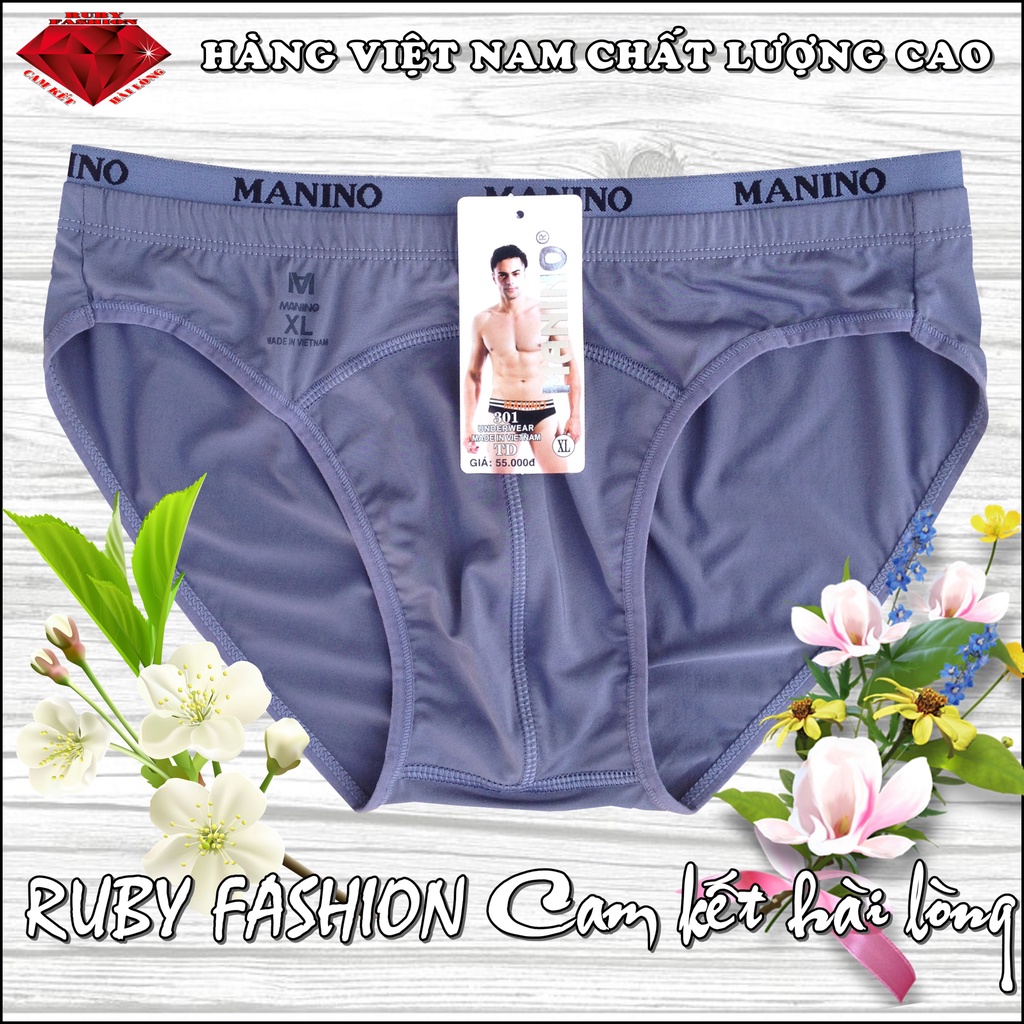 Bộ 5 Quần sịp nam, quần lót nam Manino thun lạnh - Hàng Việt nam chất lượng cao