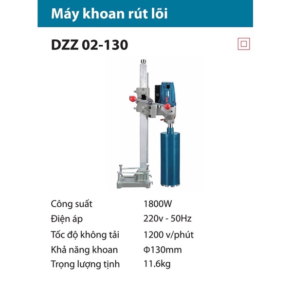Máy Khoan Rút Lõi Bê Tông Dongcheng Dzz02-130