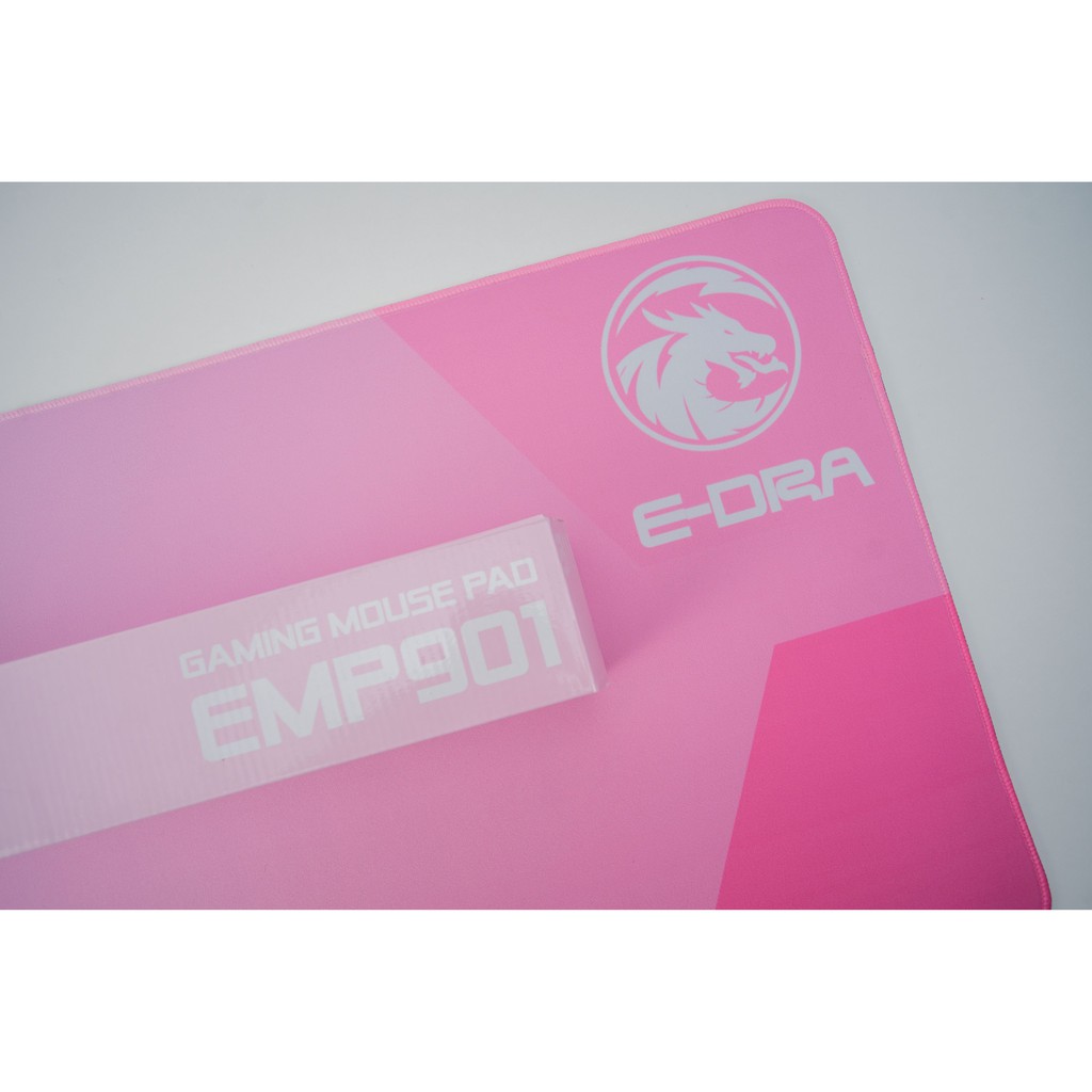 [Mã SKAMSALE03 giảm 10% đơn 200k] Bàn di chuột E-Dra EMP901 màu hồng (Pink color), cỡ lớn 90x40x0.3cm - Hàng chính hãng