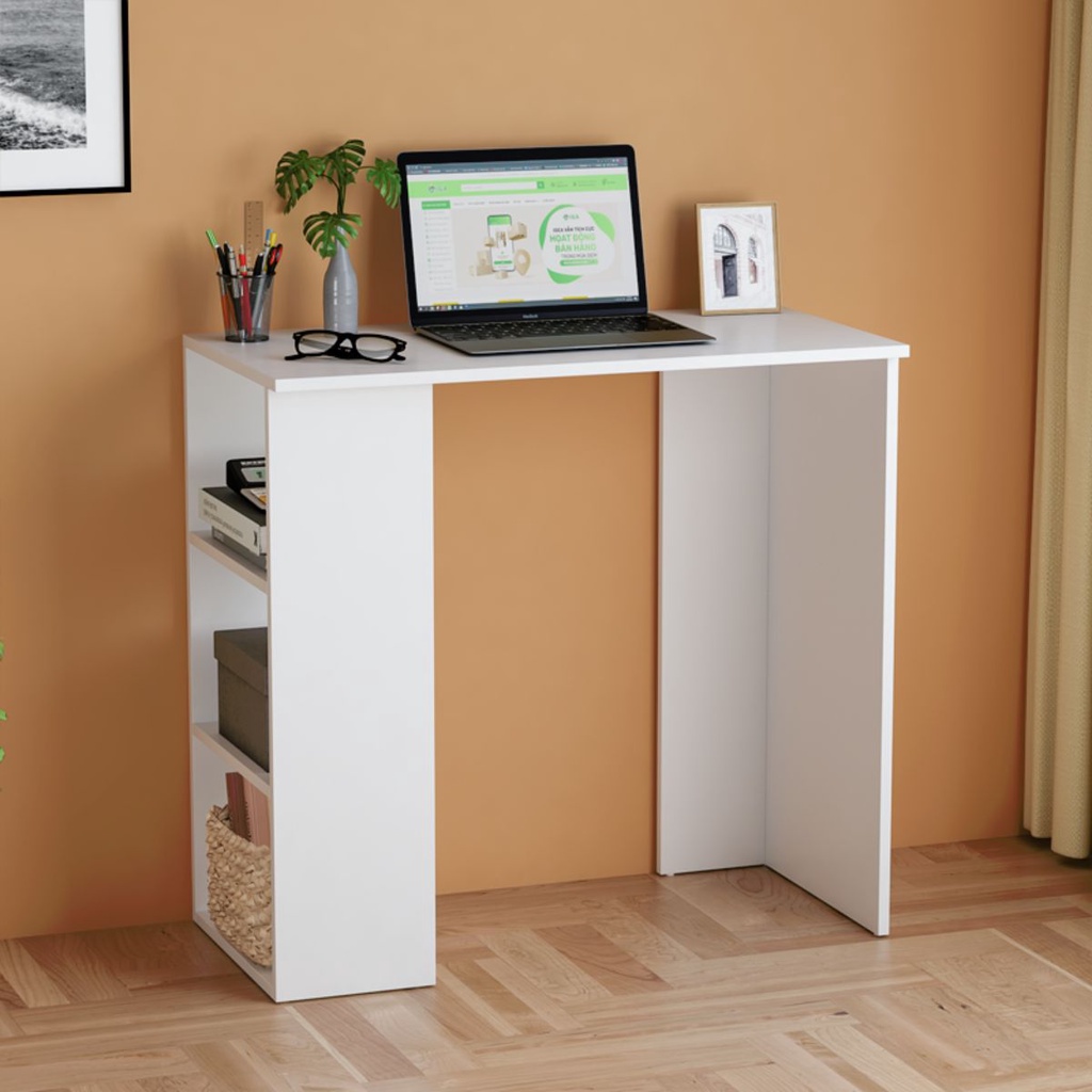 Bàn làm việc để máy tính kèm ngăn để đồ đơn giản - gp232