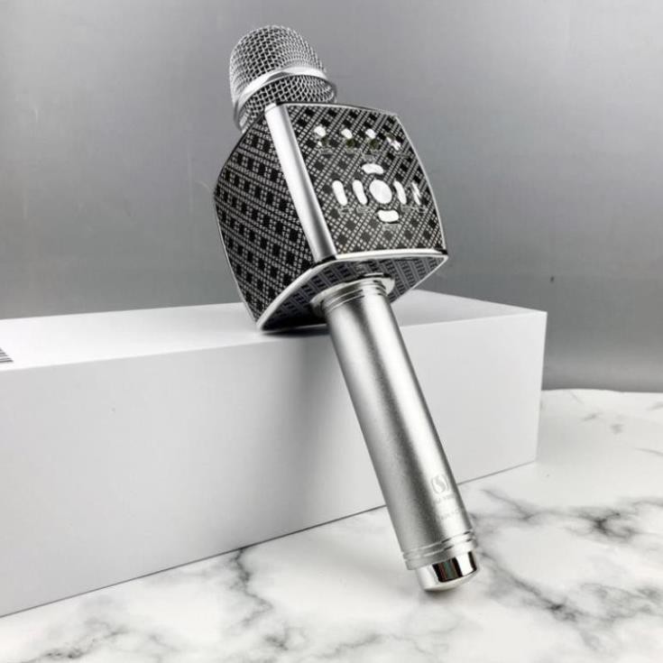 Micro karaoke bluetooth Ys-95 cao cấp, mic livestream tích hợp loa hỗ trợ thẻ nhớ, usb