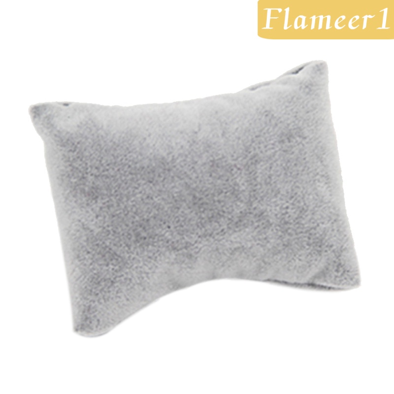 1 [flameer1] Set 5 Gối Nhung Nhỏ Trưng Bày Trang Sức / Đồng Hồ / Vòng Tay