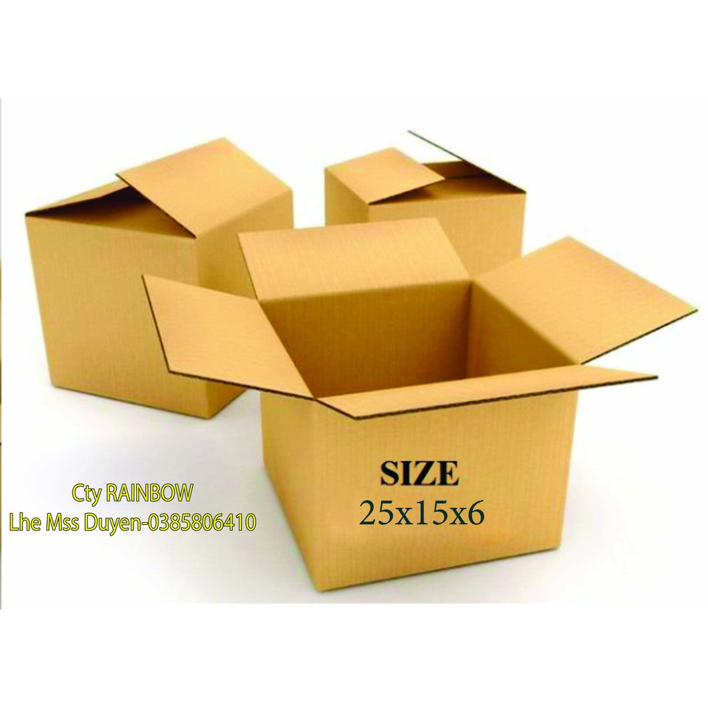 thùng carton 25*15*6 giá rẻ