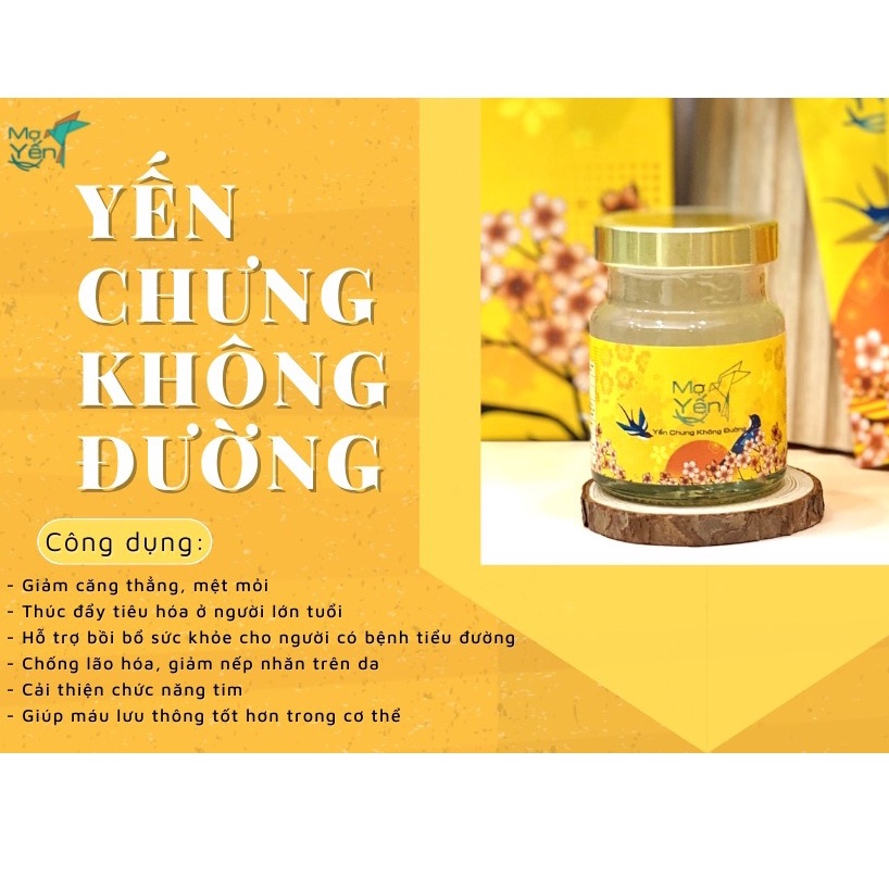 YẾN THẬT COMBO 10 HỦ YẾN CHƯNG KHÔNG ĐƯỜNG- HỖ TRỢ MIỄN DỊCH, KÍCH THÍCH TIÊU HÓA
