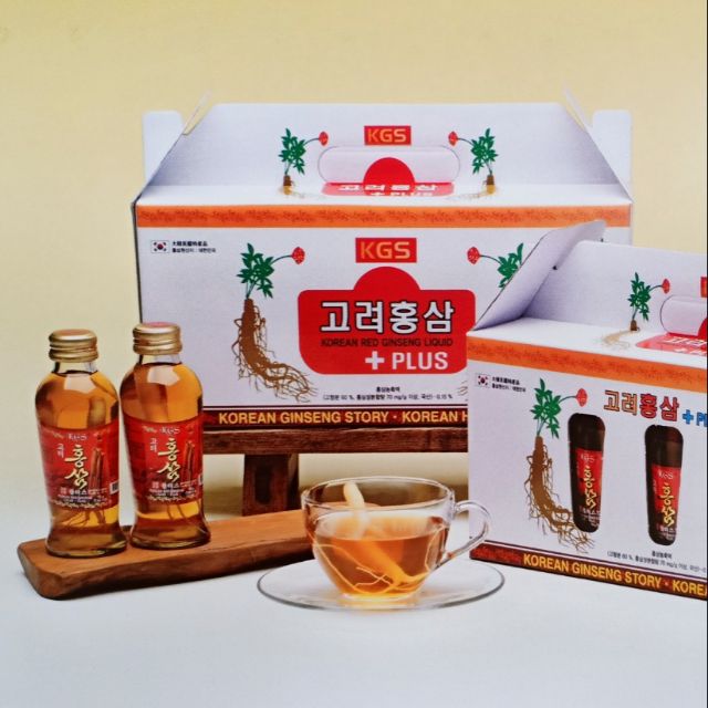 1 Chai nước Hồng sâm có củ KGS 120ml