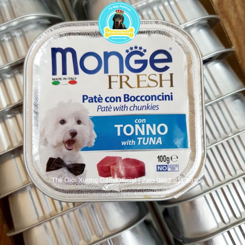 [HSD2025] MONGE PATE Ý CHO CHÓ 100G