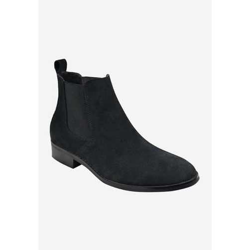 Giày chelsea boot da nỉ cao cổ dễ phối đồ có ảnh thật