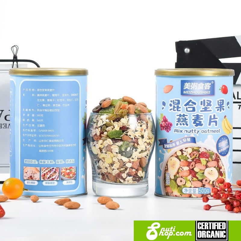 Ngũ cốc sữa chua ăn kiêng hoa quả hỗn hợp mixed fruit oat meal - Đài Loan