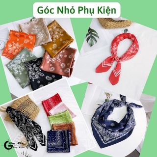 Khăn bandana lụa cao cấp - khăn turban đa năng loại 1 70*70cm