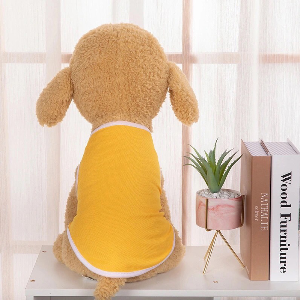 🐶SD Soft Puppy T-shirt Dễ thương Pet Dog Vest Mùa hè Quần áo Chó nhỏ Chihuahua T-shirt L Size