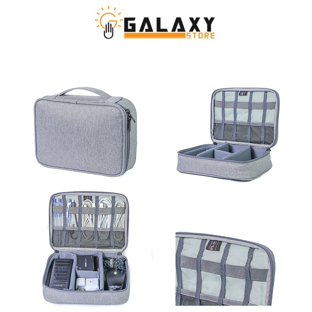 [Nhập GALA10 giảm 10%] Túi Bảo Vệ Phụ Kiện Thông Minh Đa Năng Cao Cấp Galaxy Store GTPK01 (17x14x5 cm) - Hàng Chính Hãng