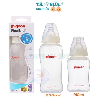 Bình sữa Pigeon PP Streamline núm vú silicon cho bé từ 4 tháng tuổi 150ml/250ml - Sữa tã Gia Phúc