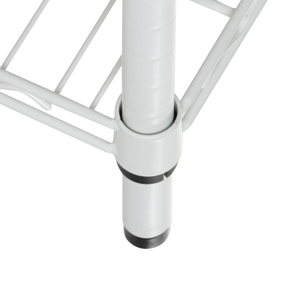 HomeBase FURDINI Kệ 4 tầng bằng thép có thể điều chỉnh chiều cao DECKO Thái Lan W90xH160xD45cm màu trắng