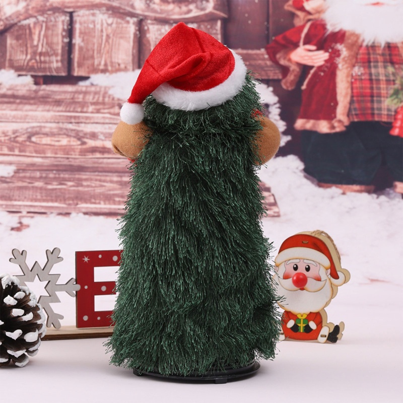 QQ Búp Bê Hình Ông Già Noel Nhảy Múa Xinh Xắn Trang Trí Cây Thông Giáng Sinh