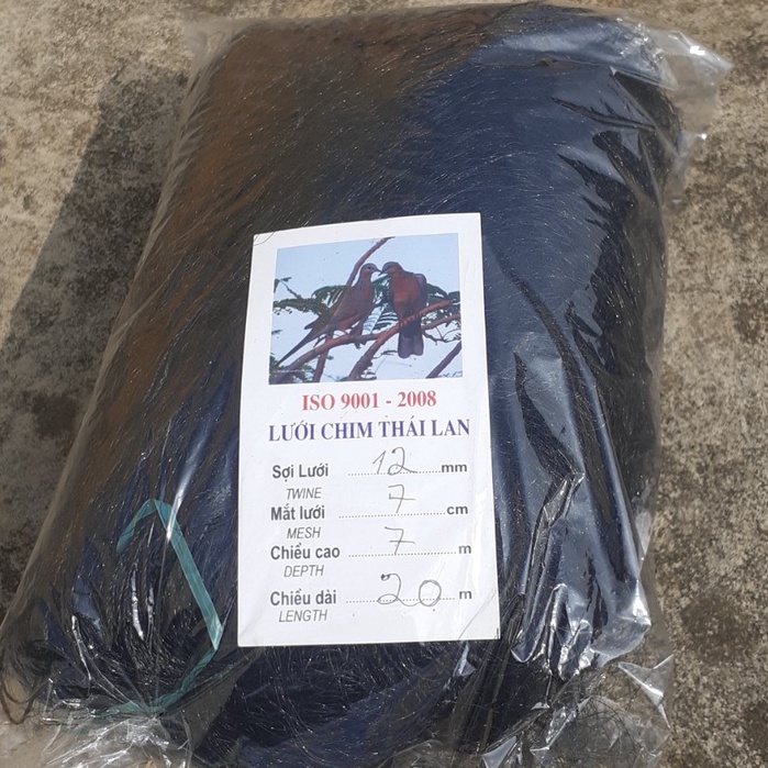 Lưới bẫy chim cu gáy cao 7m mắt lưới 7cm hàng thái lan chiều dài tùy chọn
