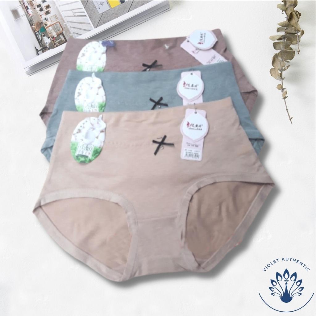 Quần lót nữ bigsize muối tiêu cotton cạp cao Q8159 chất đẹp 3XL 4xl dành cho người béo mập