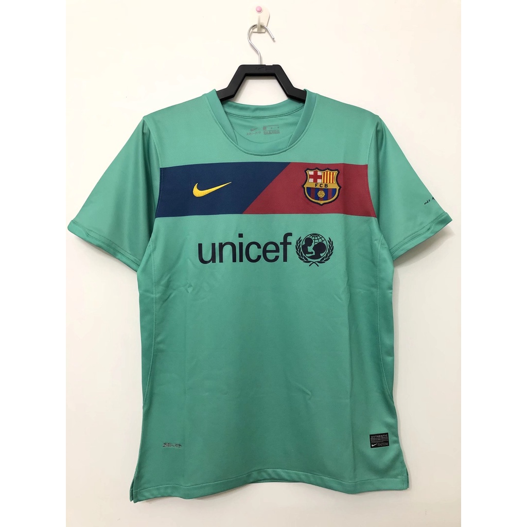 * Spot * retro jersey 10-11 barcelona sân khách áo bóng đá thể thao
