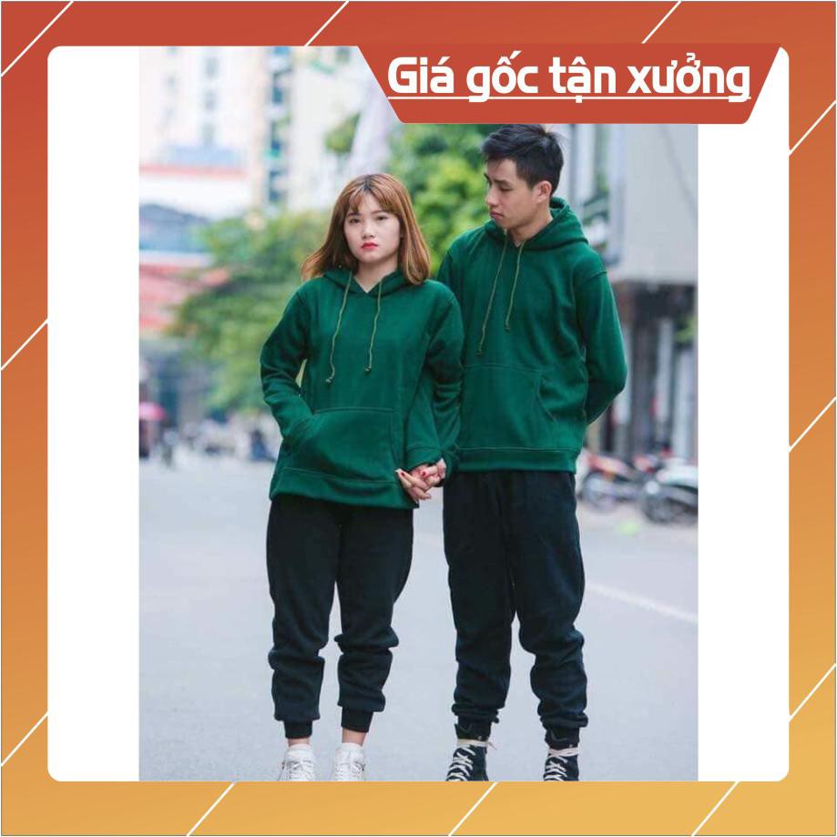 Áo hoodie trơn tay dài nỉ basic unisex | BigBuy360 - bigbuy360.vn