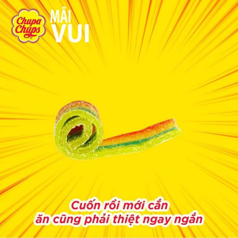 Kẹo dẻo ❤freeship❤ kẹo dẻo trái cây chupa chups - Lùn Con Food
