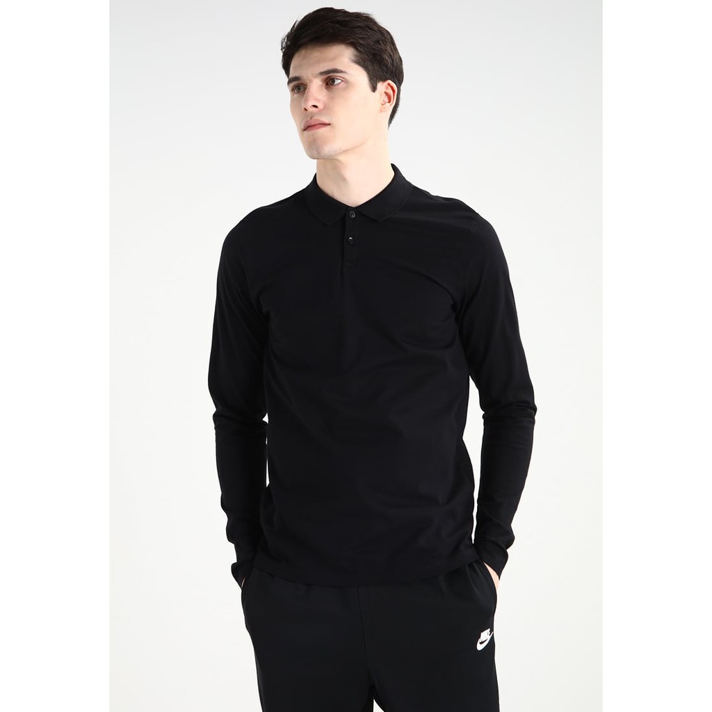 Áo thun nam dài tay có cổ chất cotton cao cấp Pigofashion Zpg09 (đen)