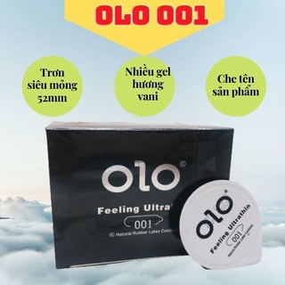 Bao cao su olo 001 feeling ultrathin siêu mỏng 10 bao 1 hộp