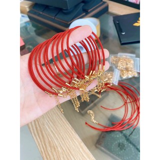 Vòng tay dây cáp xỏ đá