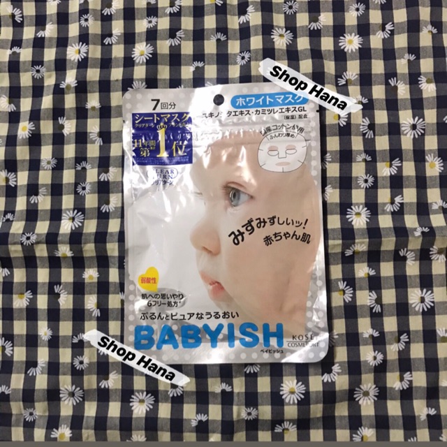 Mặt nạ Kose Babyish hàng chuẩn đủ bill