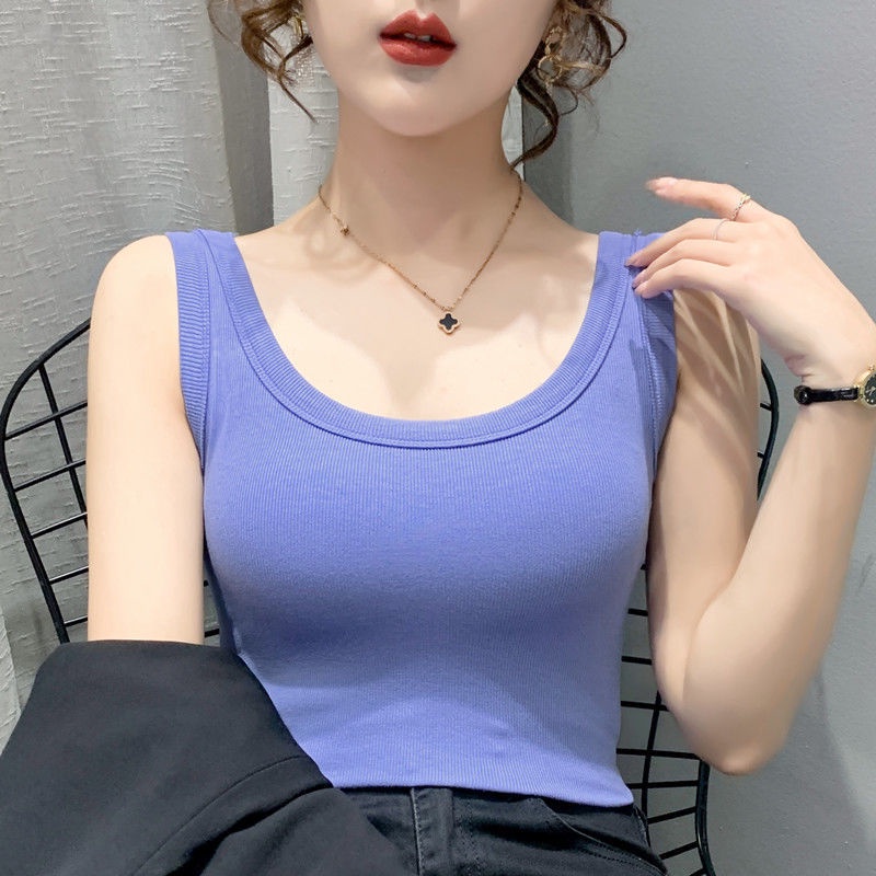 Áo Lót Cotton Không Tay Thời Trang Mùa Xuân Mới 2022 Cho Nữ