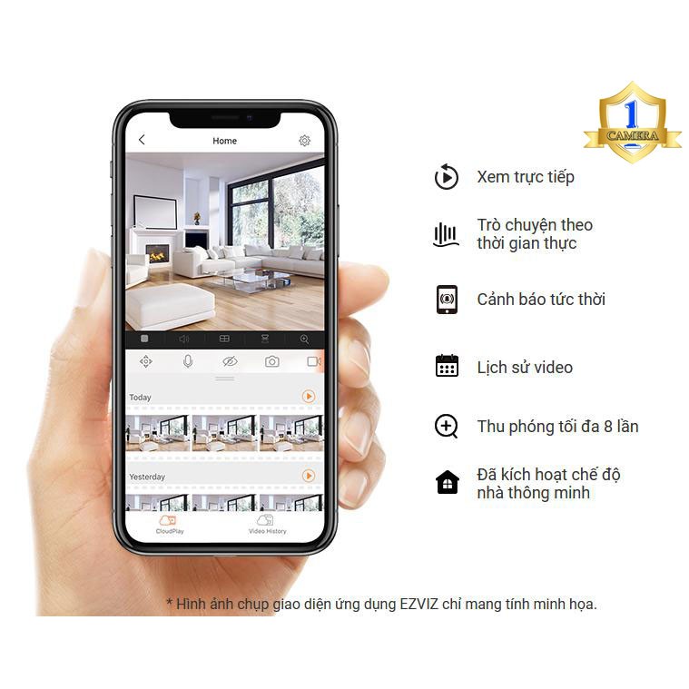 Camera Wifi Ezviz C6N 1080P 2M  - Combo Camera Không Dây, 360 độ, Đàm Thoại 2 Chiều, thẻ 32GB/64GB/128GB | WebRaoVat - webraovat.net.vn