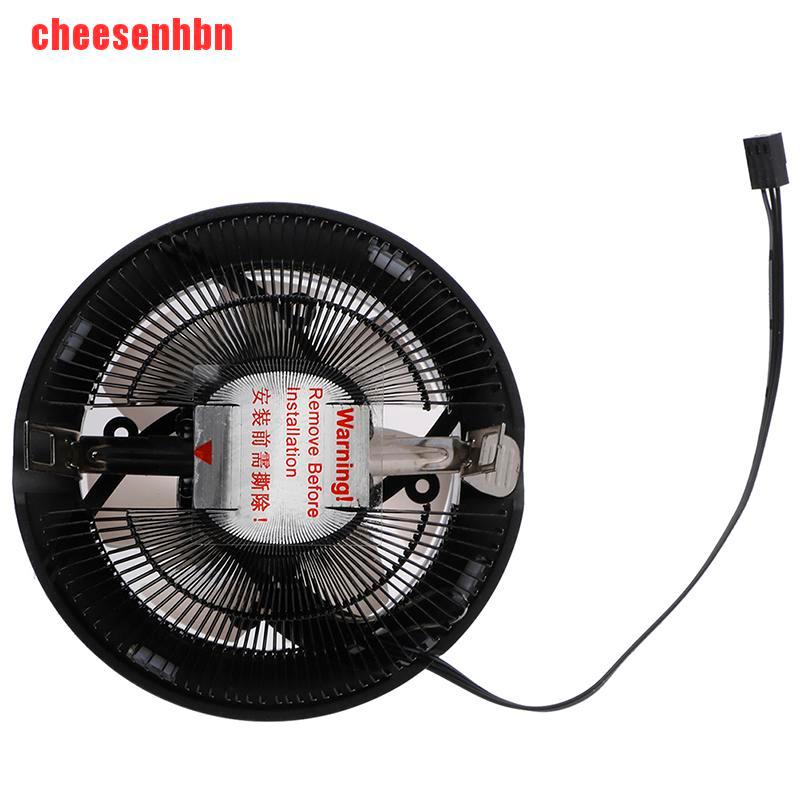 [cheesenhbn]RGB CPU Cooler LED Heatsink 3 Pin Intel AMD PC Processor Desktop Cooling Fan