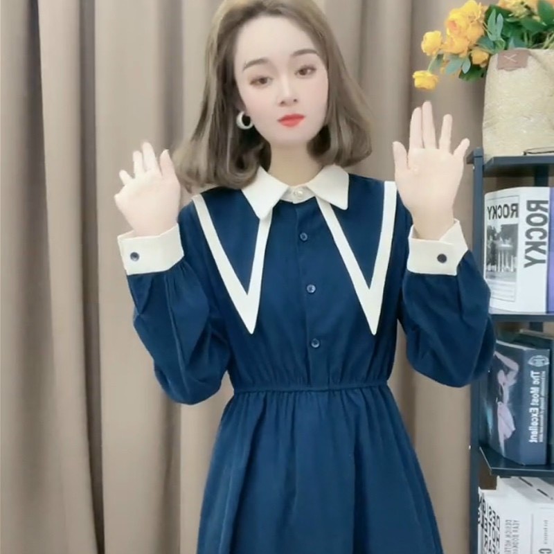 Đầm Nữ Chất Da Lộn Cổ Đức Dáng Dài M004-Teen 888