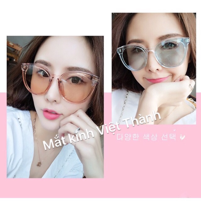HCM mắt Kính mắt mèo đủ màu biển xanh style hàn quốc