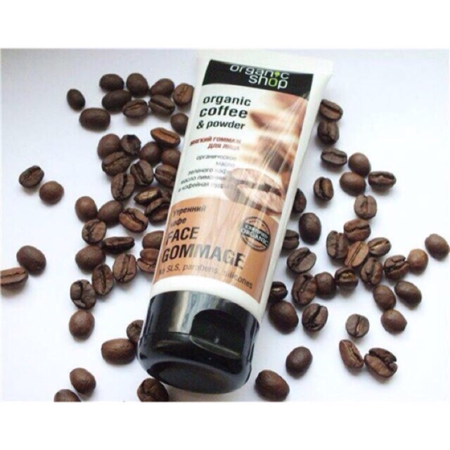 Tẩy da chết mặt cafe