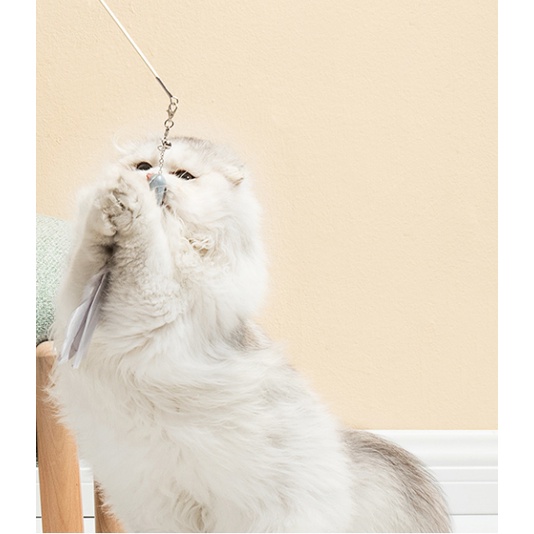 Cần câu mèo ma thuật PAKEWAY - Tích hợp Laze với Tay cầm nhựa ABS với ống cần câu Carbon siêu bền