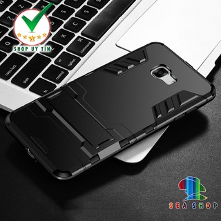 Ốp lưng Samsung Galaxy A9 Pro - A9 2016 iRon man chống sốc - Thiết kế chân chống xem phim