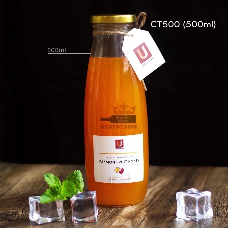 CHAI THUỶ TINH NẮP THIẾC - ĐỦ KÍCH CỠ