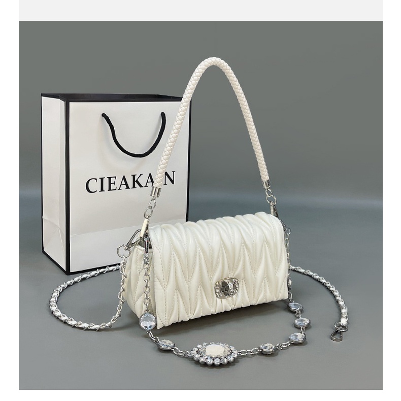 Túi Đeo Chéo Đính Đá Cao Cấp Phong Cách Mùa Hè Hàng Mới 2022