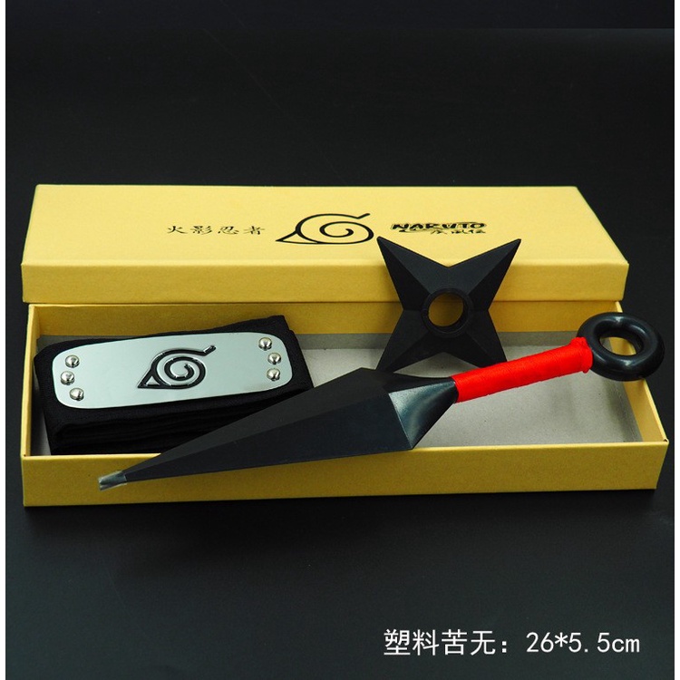 Bộ Ba Chiếc Nhẫn Kim Loại Naruto Shuriken Asma Kuruto