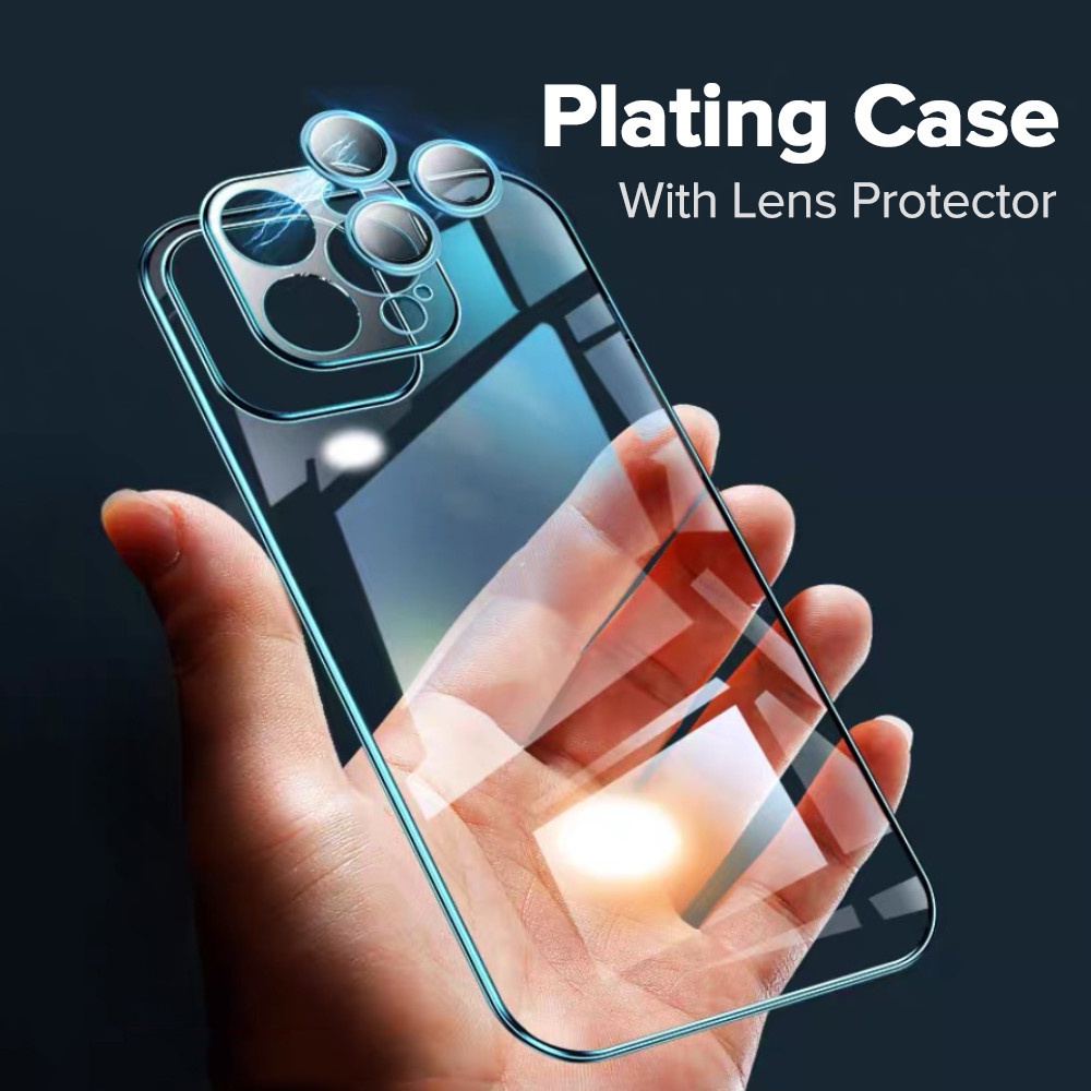 Ốp điện thoại mềm trong suốt chống va đập bảo vệ ống kính máy ảnh cho iPhone 12 11 Pro Max 12mini X Xs Xr Xs Max