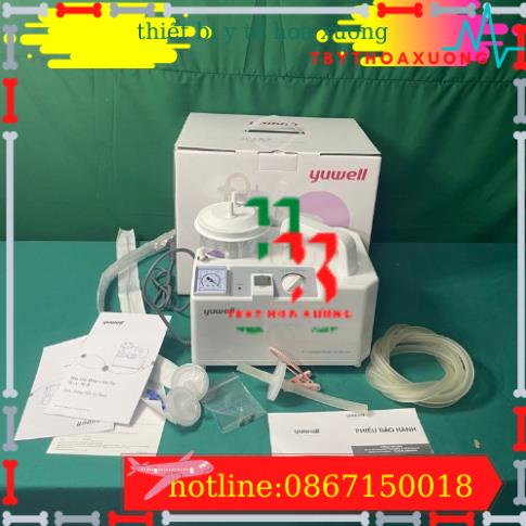 [Cao Cấp] Máy Hút Dịch 1 Bình Yuwell 7E A - Máy Hút Đờm Cho Người Lớn Và Trẻ Em