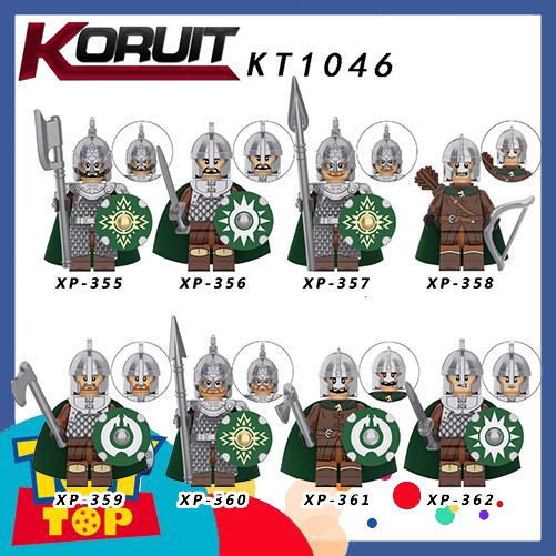 [Một con] Đồ chơi xếp hình Lính Rohan - Minifigures lắp ráp lính trung cổ Lord Of The Rings KT1046