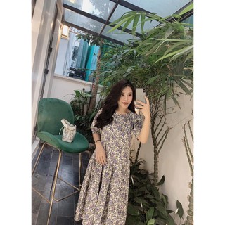 Váy hoa dáng suông maxi dễ thương 5 màu