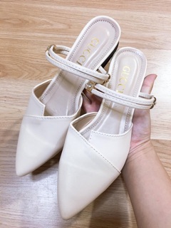Sandal nữ 2 quai chất da mềm siêu xinh