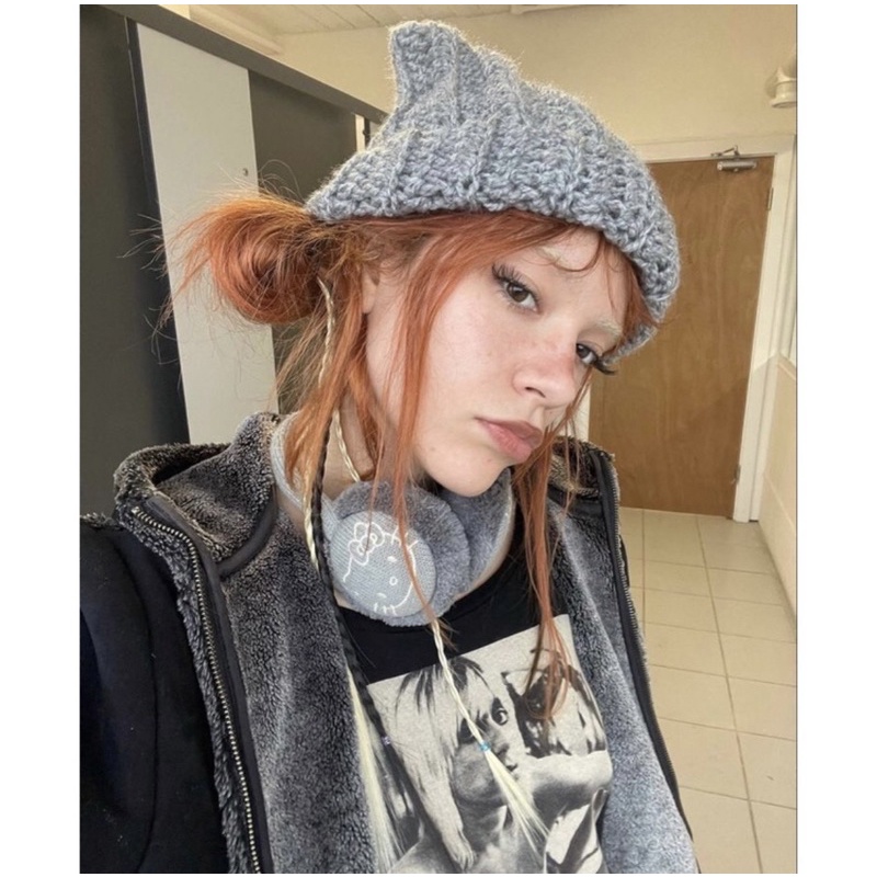 Mũ tai mèo crochet handmade