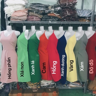 <Bigsize S-XXL> Váy đầm dự tiệc Quảng Châu 2 dây cao cấp