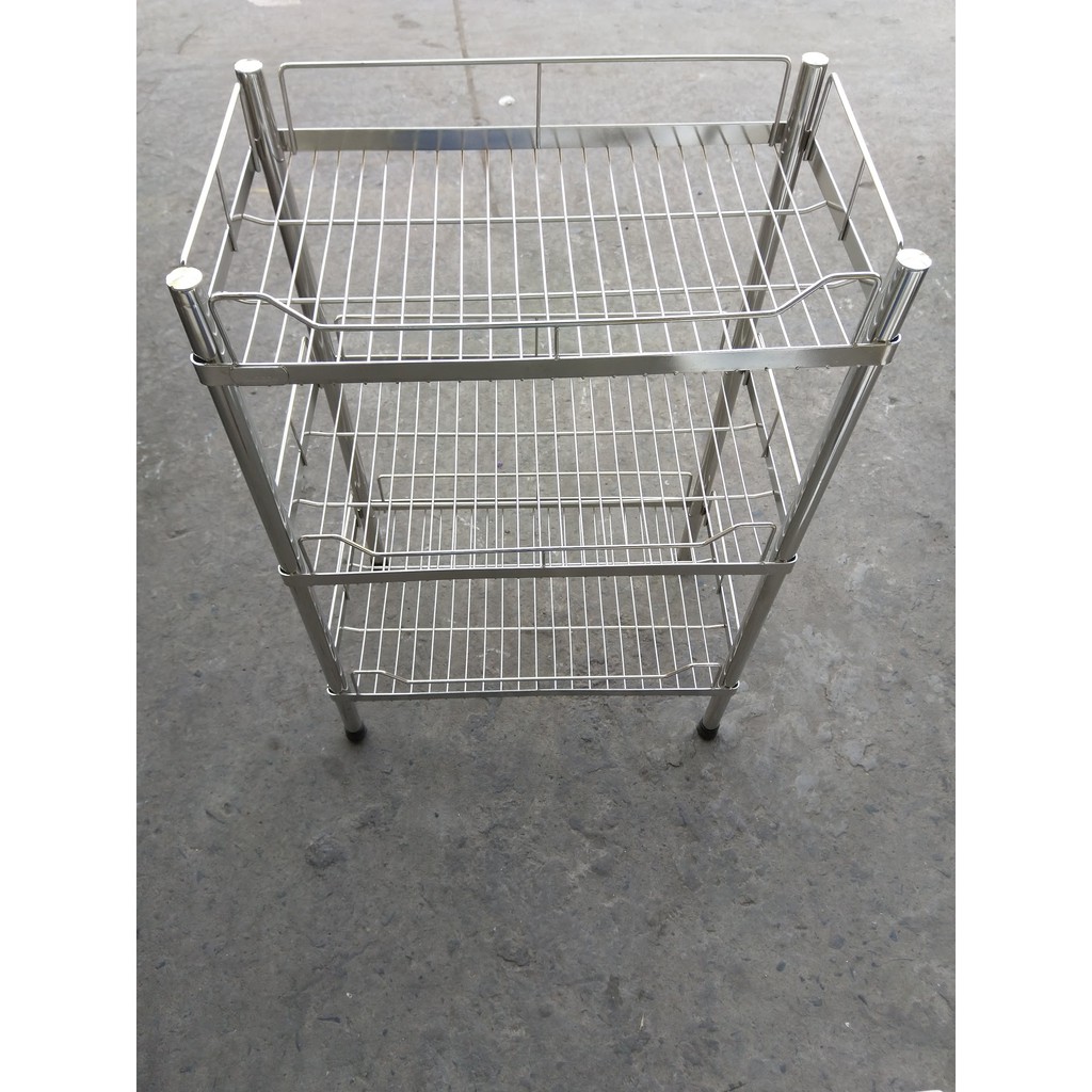 Kệ inox 304 đa năng 30x50x3 tầng úp chén dĩa, ly nhiều tầng cao cấp, kệ đựng đồ inox304, bảo hành 36 tháng