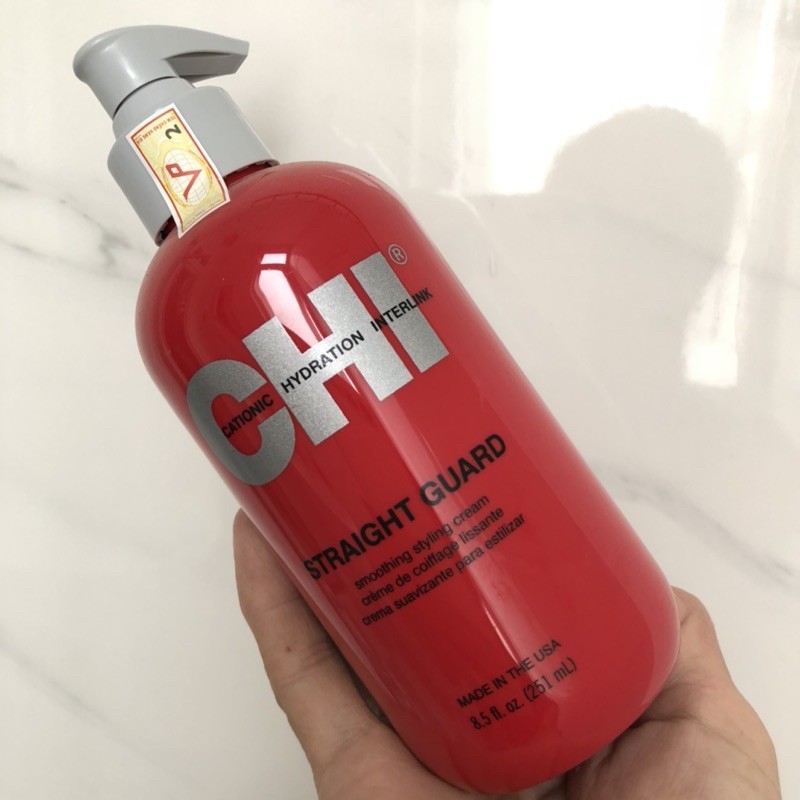 (Chính hãngUSA)Kem tạo nếp CHI Straight Guard Smoothing Styling Cream 251g
