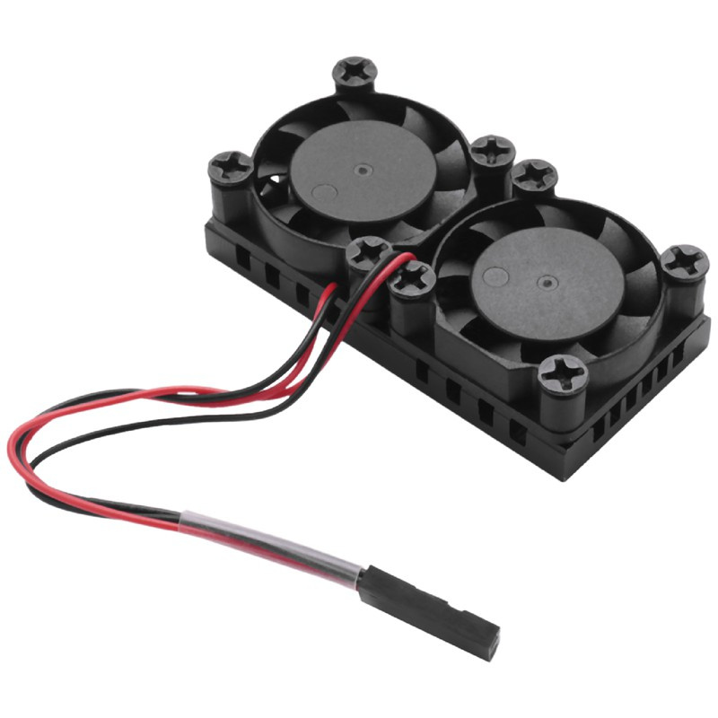 Raspberry Pi Dual Fan With Heat Sink Ultimate Double Cooling Fans Cooler For Raspberry Pi 3 el B+ Plus Or 3B