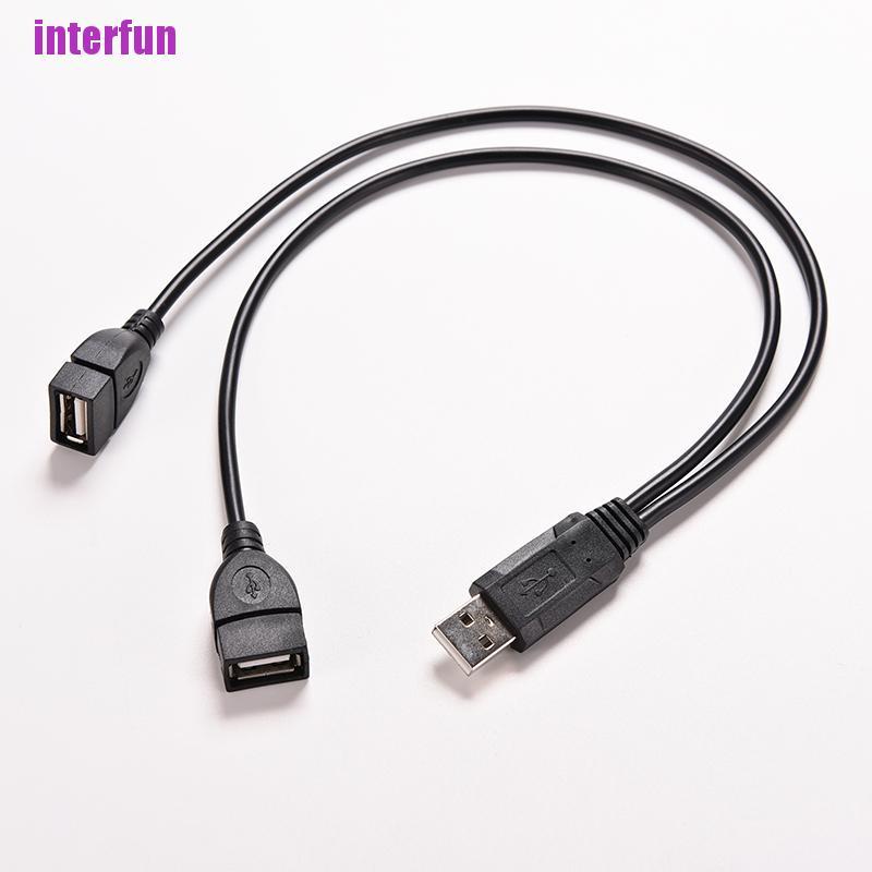 Dây Cáp Chia 2 Cổng Usb 2.0 A Male Sang Usb Girl Y