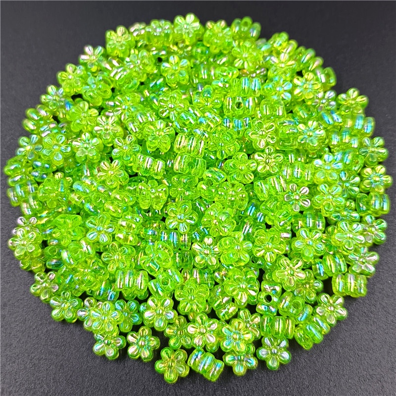 Set 80 Hạt Nhựa Acrylic 7mm Nhiều Hình Dạng Dùng Làm Trang Sức Thủ Công